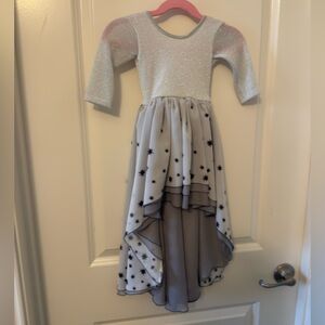 12-18 Pleiades star chiffon star high low dress